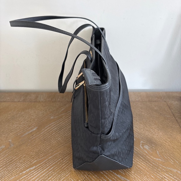 Michael Kors Nylon Leather Kempton Tote Shoulder Handbag - Picture 3 of 8